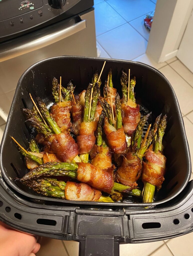 Air Fryer Bacon-Wrapped Asparagus