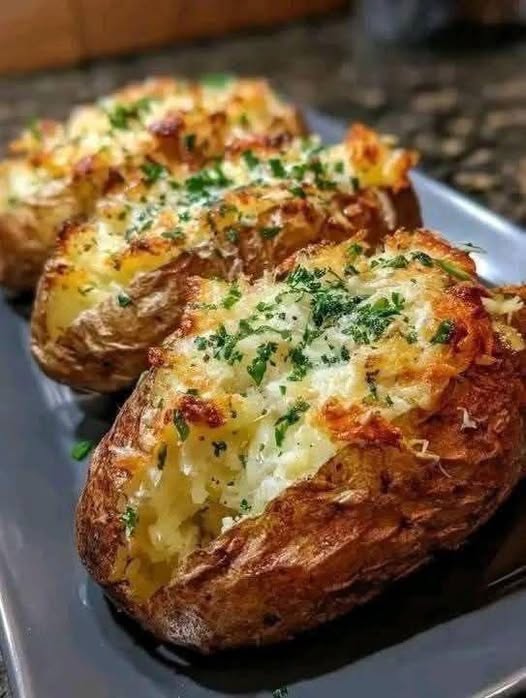 Cheesy Stuffed Baked Potatoes