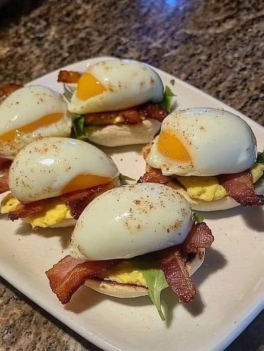 Mini Breakfast Sliders with Soft Eggs