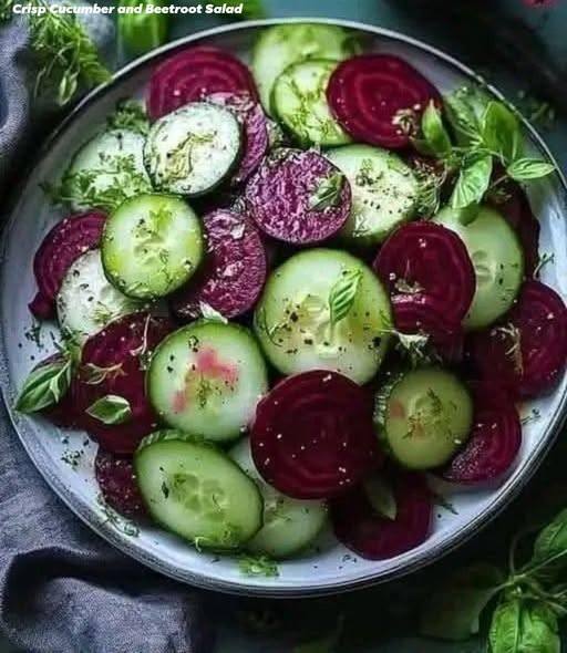 Crisp Cucumber and Beetroot Salad
